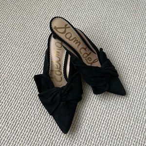 SAM EDELMAN Laney kitten pointed toe mule heel